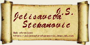 Jelisaveta Stepanović vizit kartica
